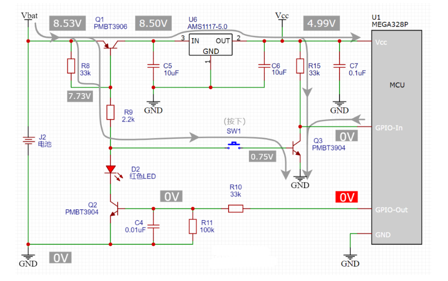 一鍵開機 關機電路